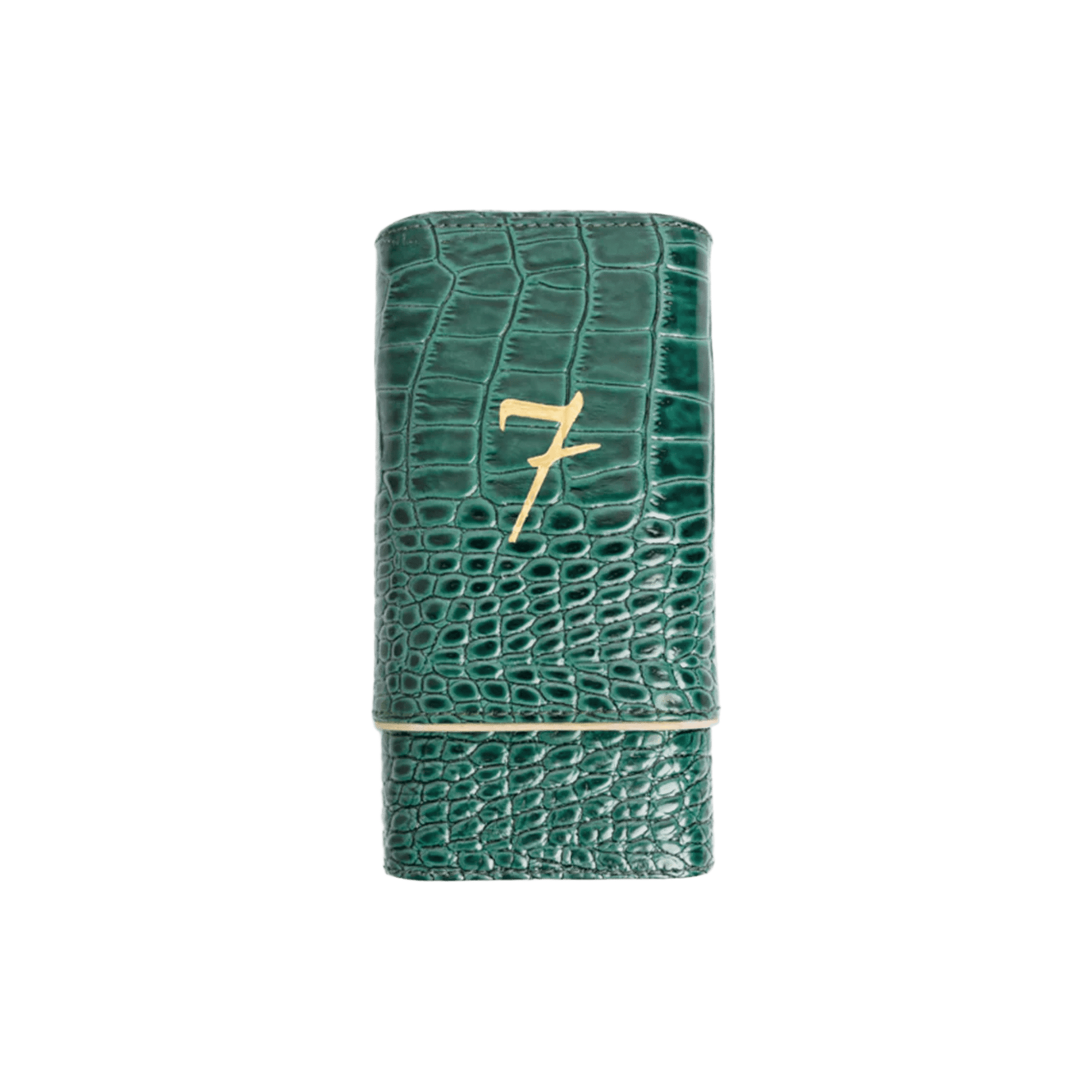 El Septimo Crocodile 3 Cigar Travel Case - Swecigars