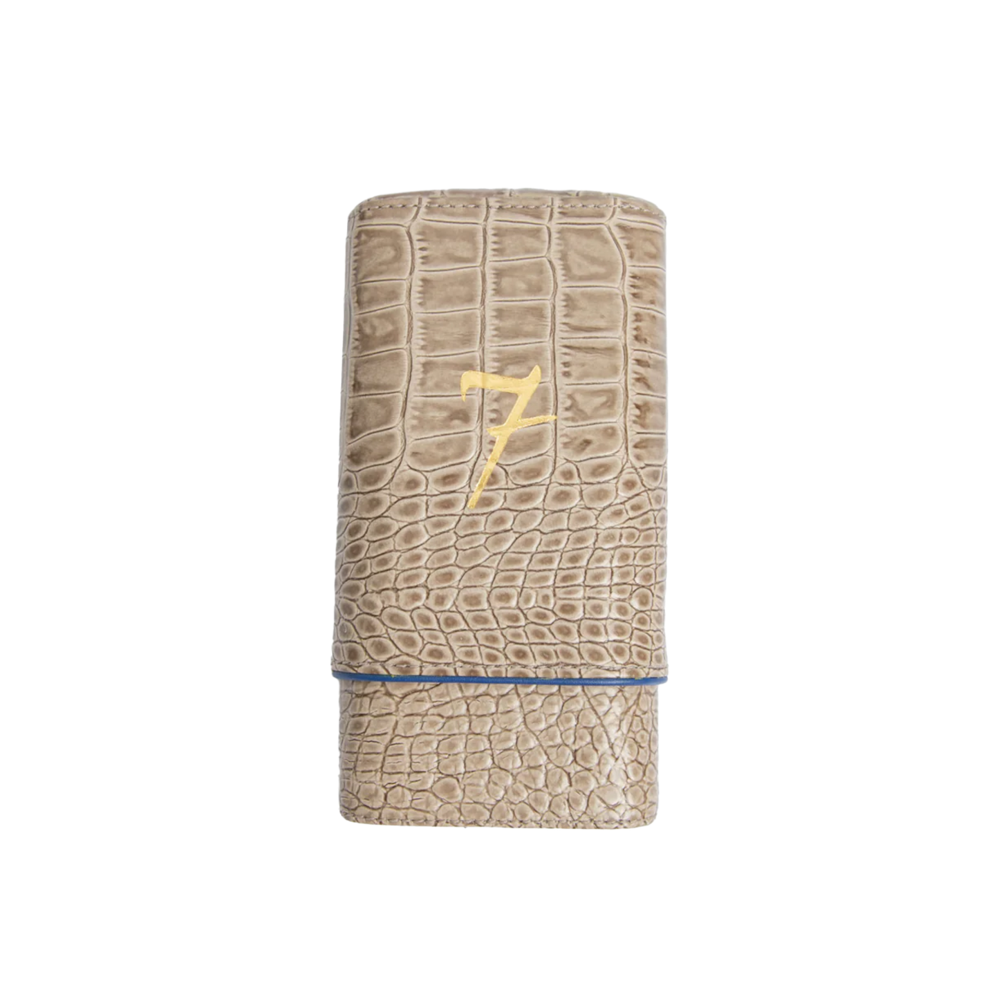 el septimo crocodile 3 cigar travel case humidor etui