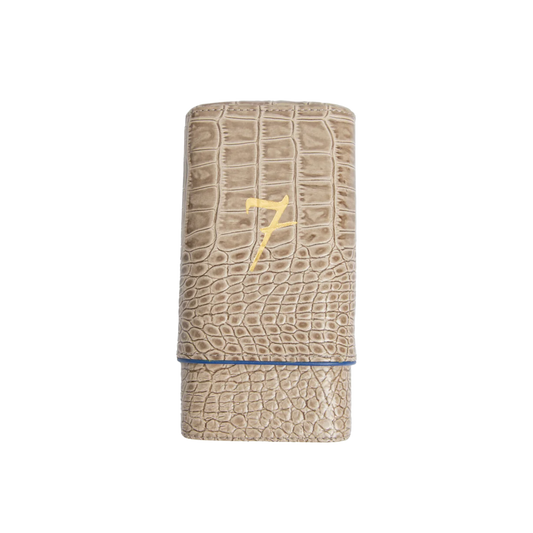 el septimo crocodile 3 cigar travel case humidor etui
