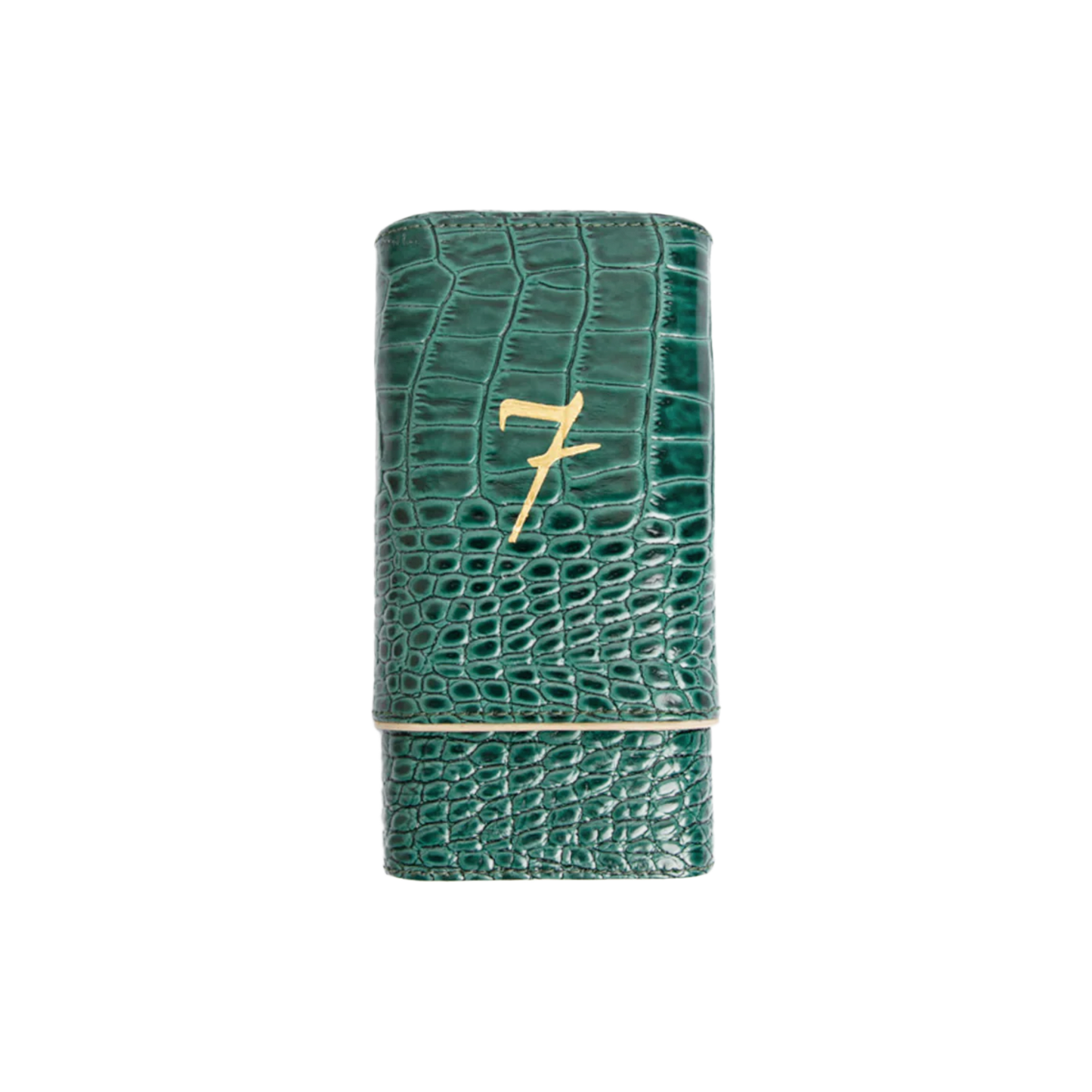 el septimo crocodile 3 cigar travel case humidor etui